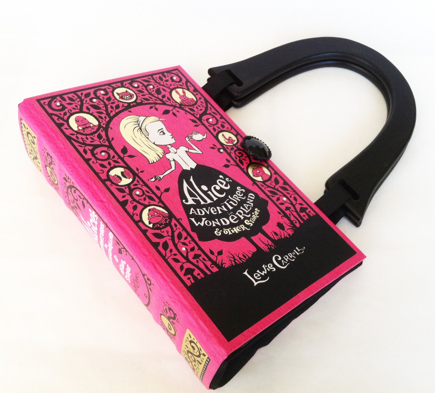 Alice In Wonderland Book Purse - CHOOSE Your Purse HANDLE