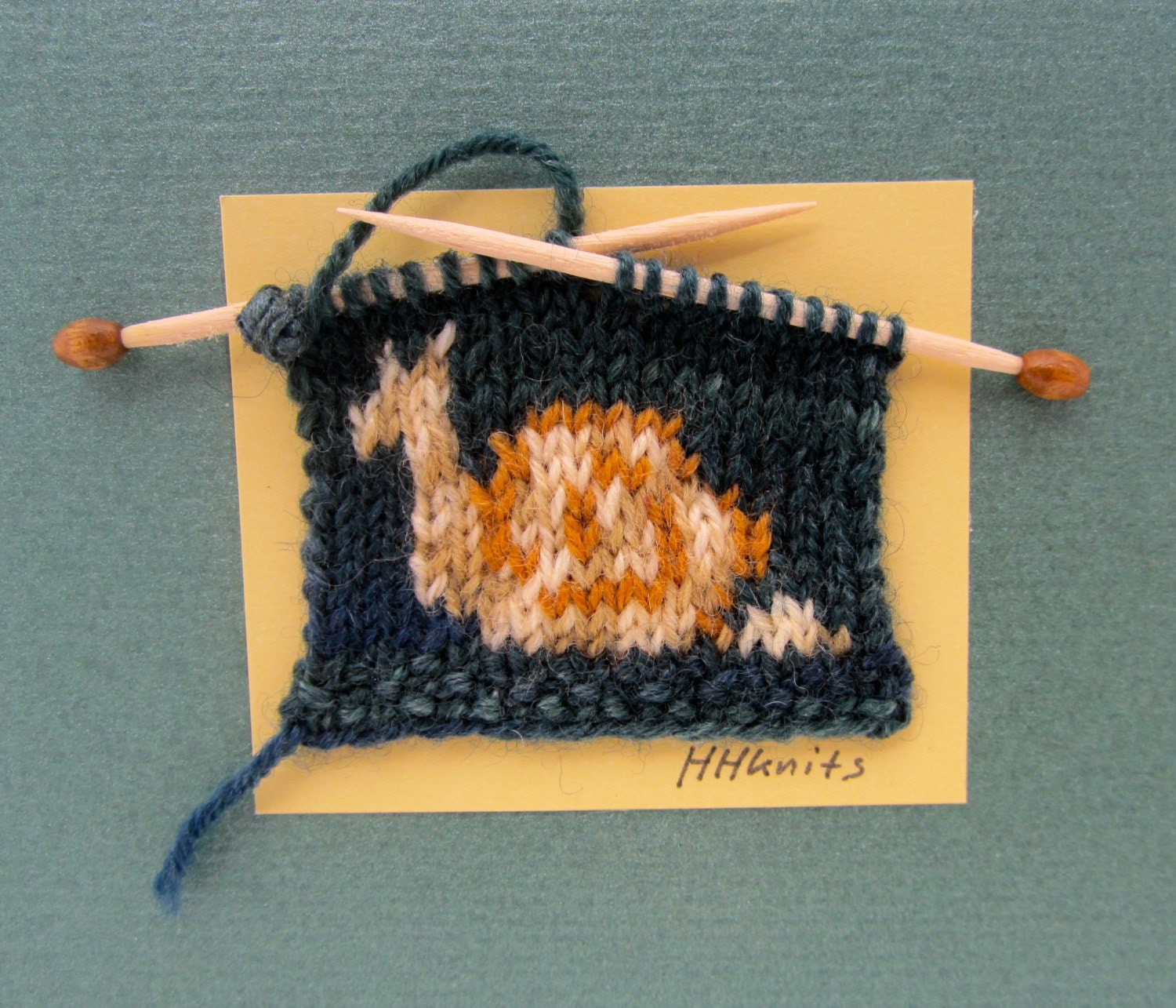 Slug //  Knitted Greeting Card