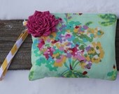 Custom Order For Hope - Wristlet Clutch and Personalized Pillow