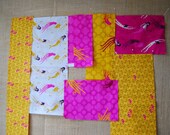 Fabric Bundle 1- Heather Ross Mendocino Fabric in fuchsia