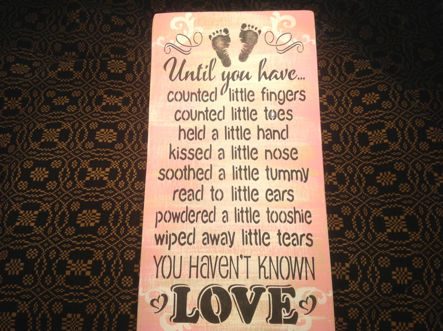 Baby shower gift,  baby's room sign,  for the baby