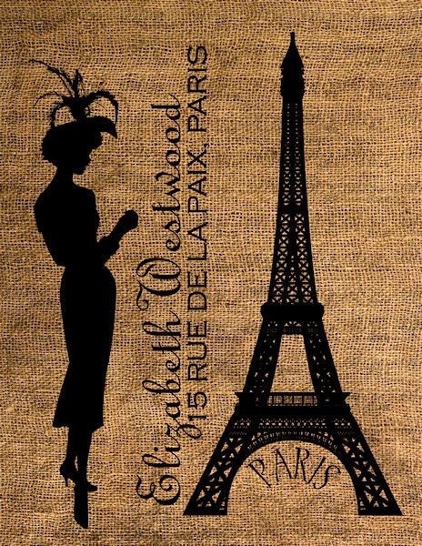 Digital Download No 233, French Couture Image Transfer