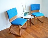 Pair of Vintage Mid Century Modern Molded Plywood Frame Chairs