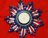 Patriotic Colored Aluminum Can Candleholder