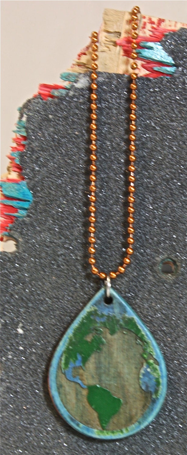 Reclaimed Skateboard Necklace