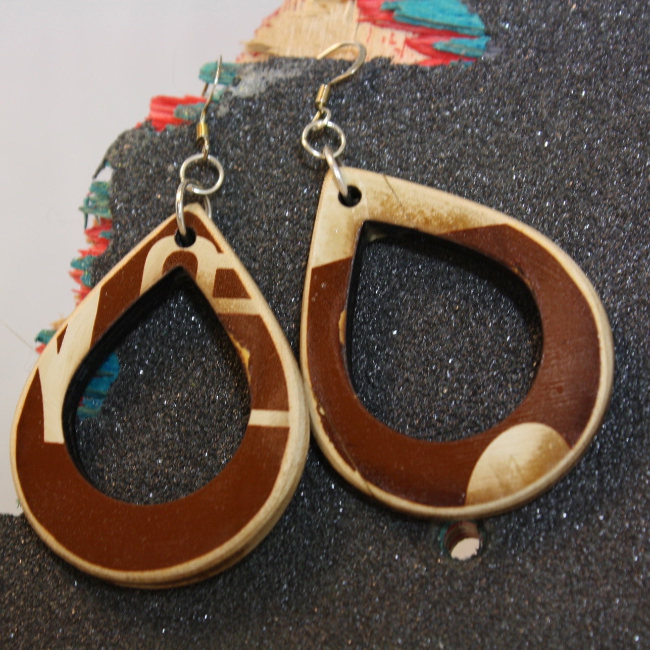 Reclaimed Skateboard Earrings