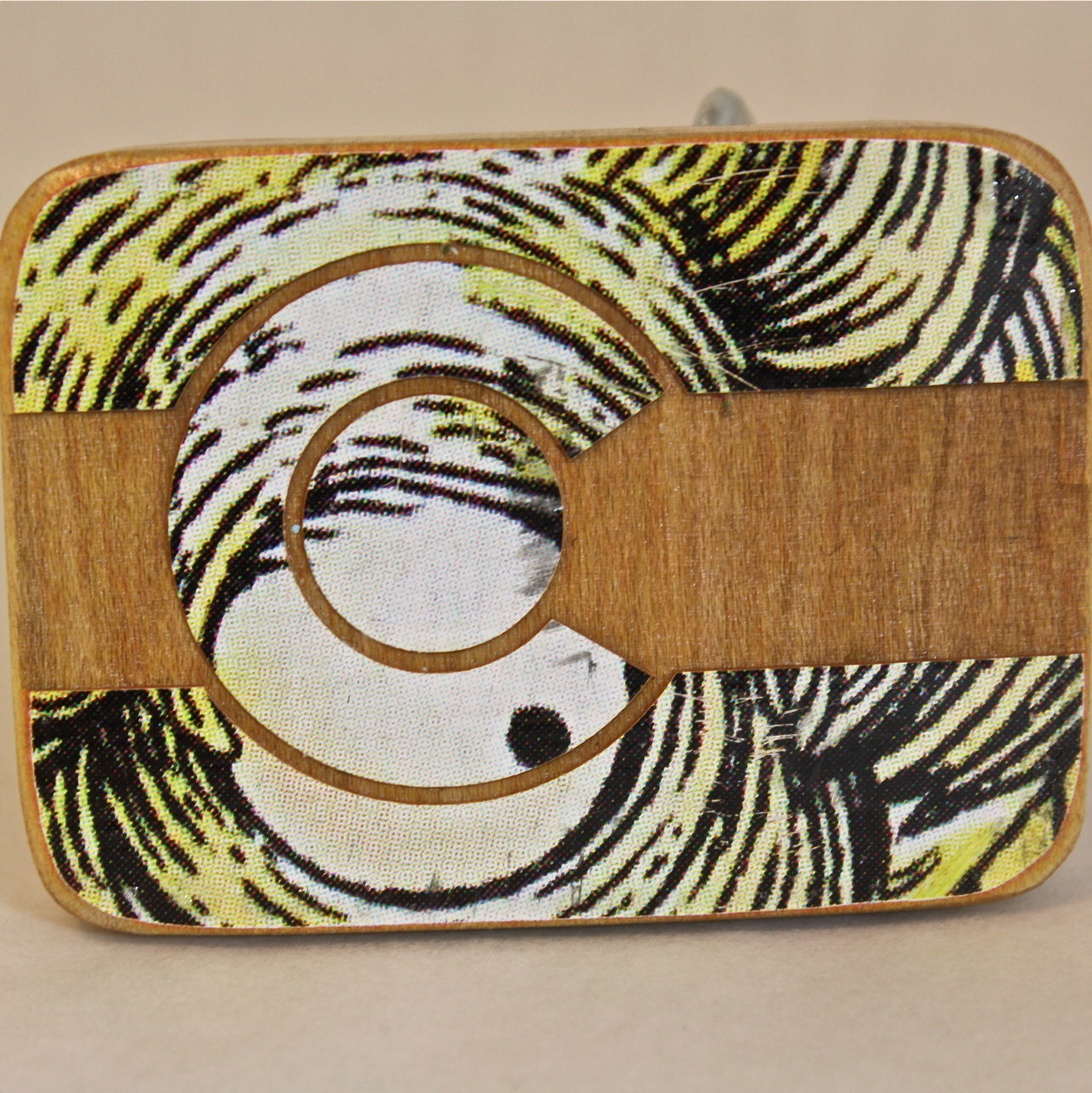 Reclaimed Skateboard Belt Buckle