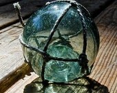 Glass Fishing Float Collectible, Wishing Star, Nautical Decor, Antique, Ocean Decor, Fishing Decor, Coastal Cottage, Beach Cottage Decor