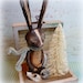 Vintage Style Rabbit Treasure Box Folk Art Decoration