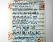 I was important in the life of a child, teacher gift, babysitter gift, childcare provider gift