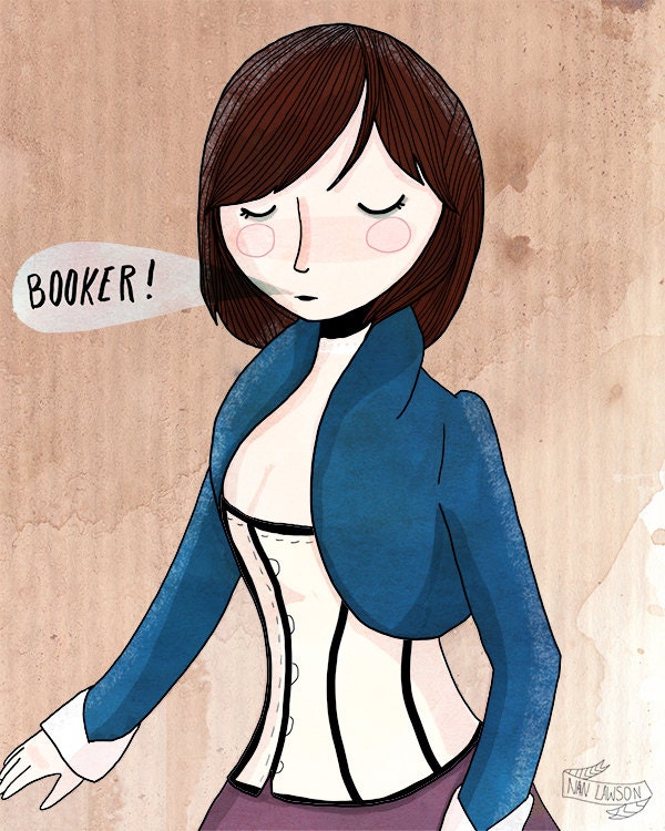 Bring Us The Girl And Wipe Away The Debt - 8 x 10 Illustration print