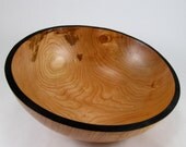 Black Cherry Wood Serving Bowl