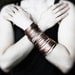 Copper Cuff Bracelet - Multiple Layers Bangles Bracelet - Nomad Gypsy - Handmade Solid Copper Jewelry - Unisex