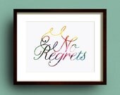 No Regrets - A3 Giclee Print