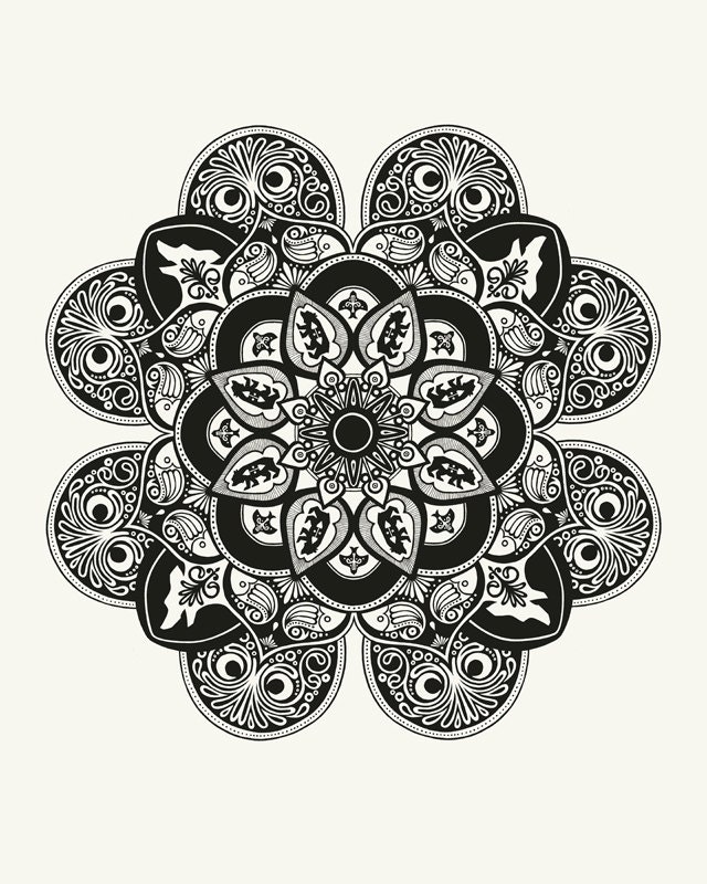 Mandala Art Print // 16x20