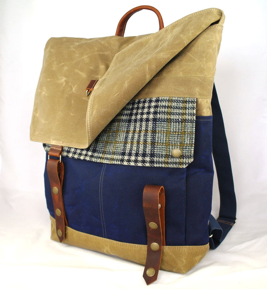 Booker Plaid Tall Boy Waxed Canvas Backpack
