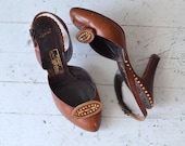 1950s shoes / 50s shoes / Herbert Levine d'orsay pumps