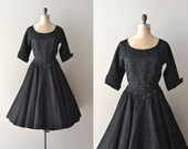 1950s dress / vintage 50s dress / Rain in Spain dress