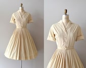 1950s dress / vintage 50s shirtdress / Amandel shirtwaist dress