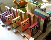 Set Owl Bookends - Your COLOR choice - eco-friendly by Maple Shade Kids