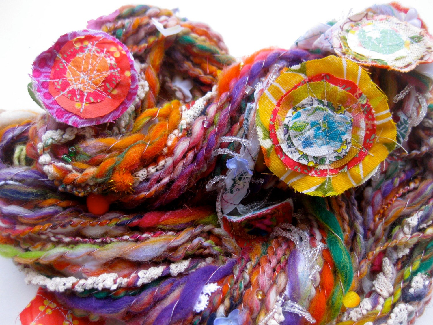 handspun art yarn, Ayato