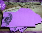Skull and Versailles Wreath Purple Envelopes Set of 10 Units