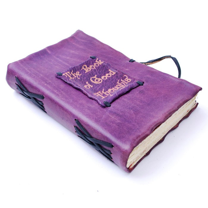 Royal Purple Leather Journal