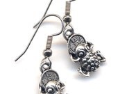 Prosperity  Earrings, Good Luck Frog Earrings, Surgical Steel Earrings, Handmade jewelry by AnnaArt72