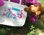 Canvas Tote Bag, Market Tote, Made in USA