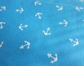 Japanese Cotton Fabric - Anchors on Bright Blue - Half Yard