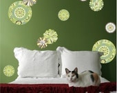 Funky Flowers Set of 20 Cusotmizable Wall Decal