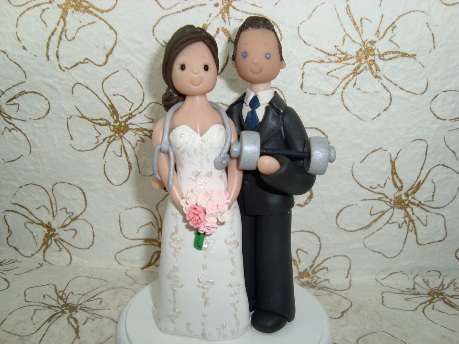 Bride & Groom Personalized Wedding Cake Topper