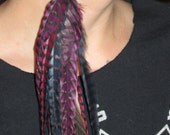 Ultra Long Rooster Feather Earring