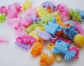 SALE: 100 pc. Fun Acrylic Charms