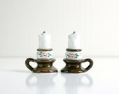 Vintage Candlestick Salt and Pepper Shakers