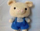 Amigurumi Piggy in Dungaree