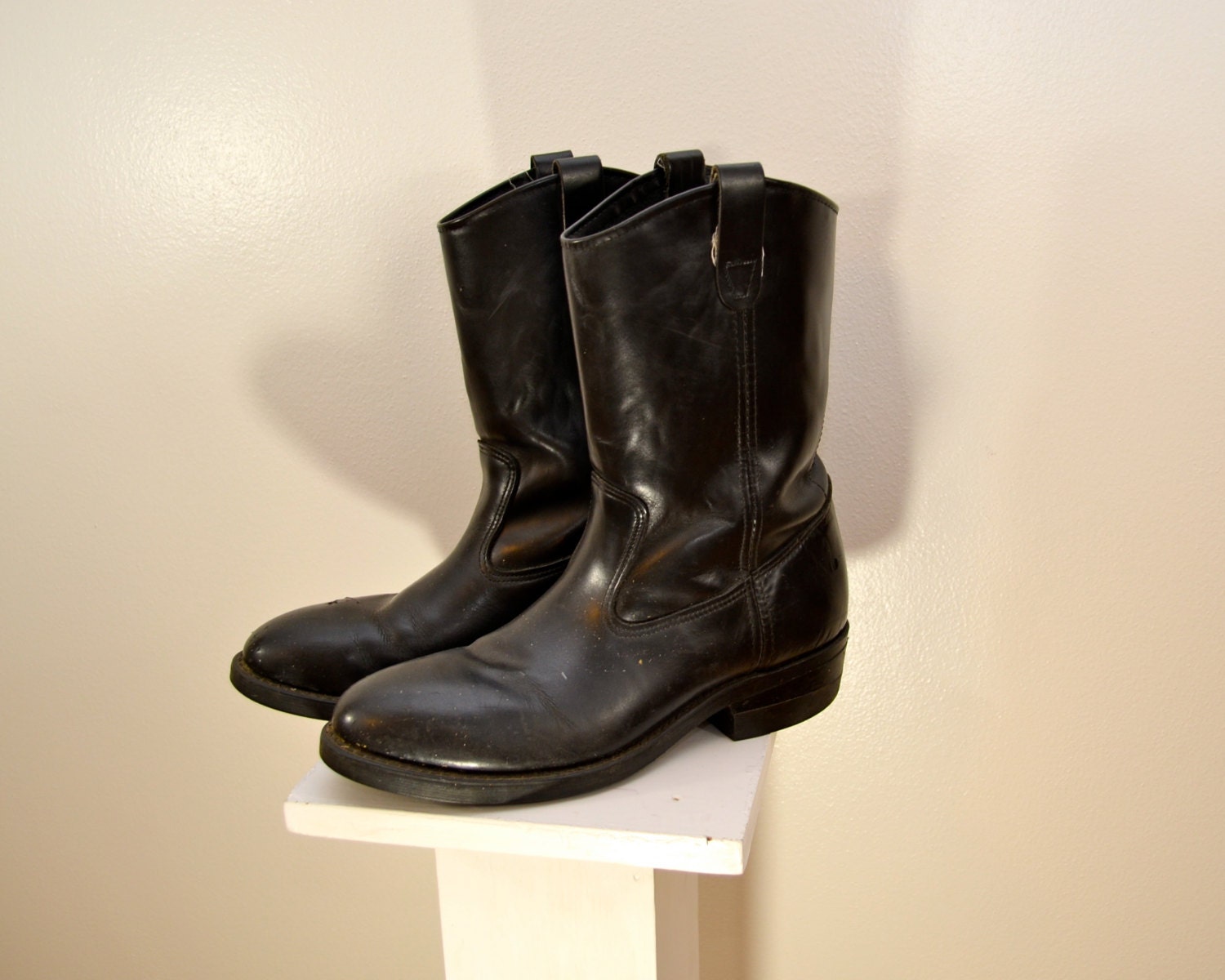 Vintage Mens IRON AGE Steel Toe Pecos Boots Made In USA sz 9.5 D
