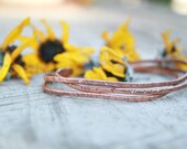 Simple Bohemian Elegant Recycled Copper Bangles
