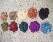 Crocheted Raffia Flower