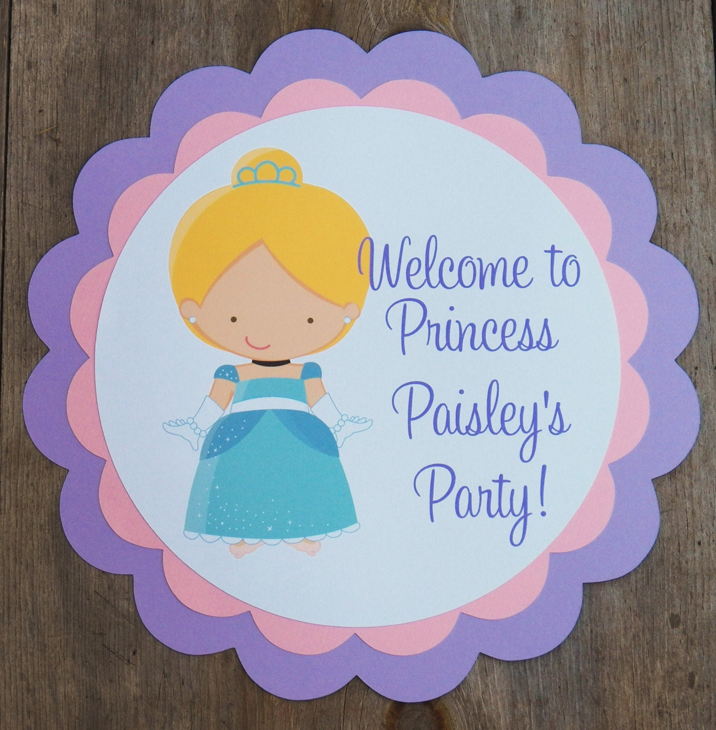 Party Sign - Customized Princess Party Decor by The Birthday House Il_570xn