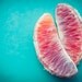 Fine Art Food Photograph. Still Life. Blood Orange. Colorful. Teal. Orange. Kitchen Decor. 5x7 Print