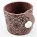 Leather Cuff - Modern Floral Engraving (Sugar Plum Purple)