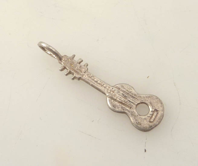Vintage Sterling Guitar Charm