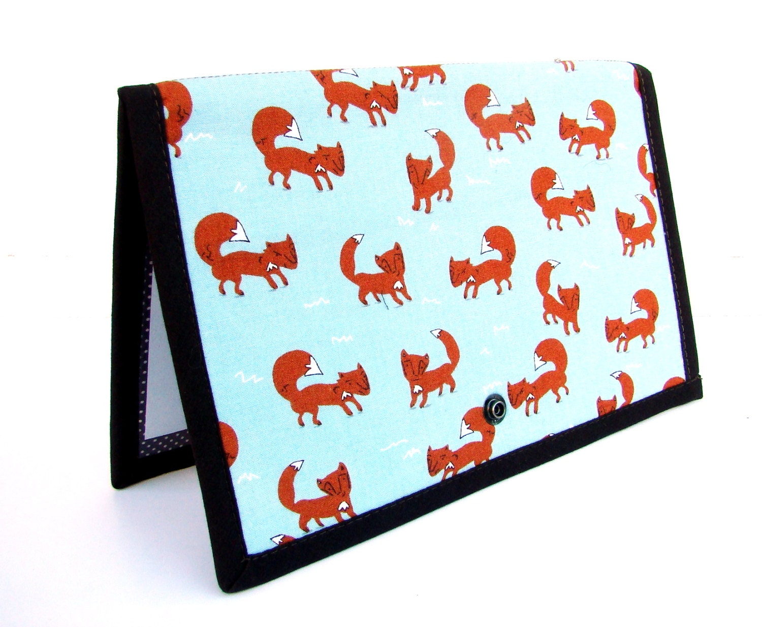 Knitting Crochet Pattern Holder - mi Pattern Wallet Supplies Chart Keeper - Foxy