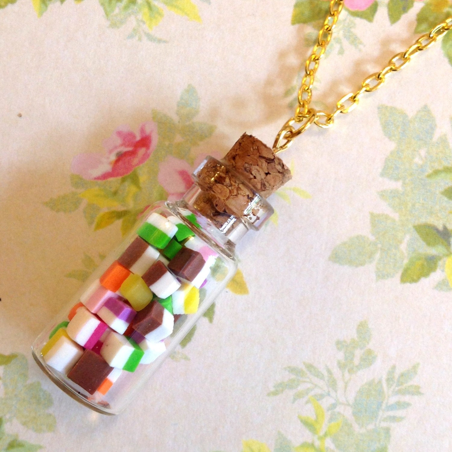 Totally Awesome Dolly Mix Up Bottle Necklace