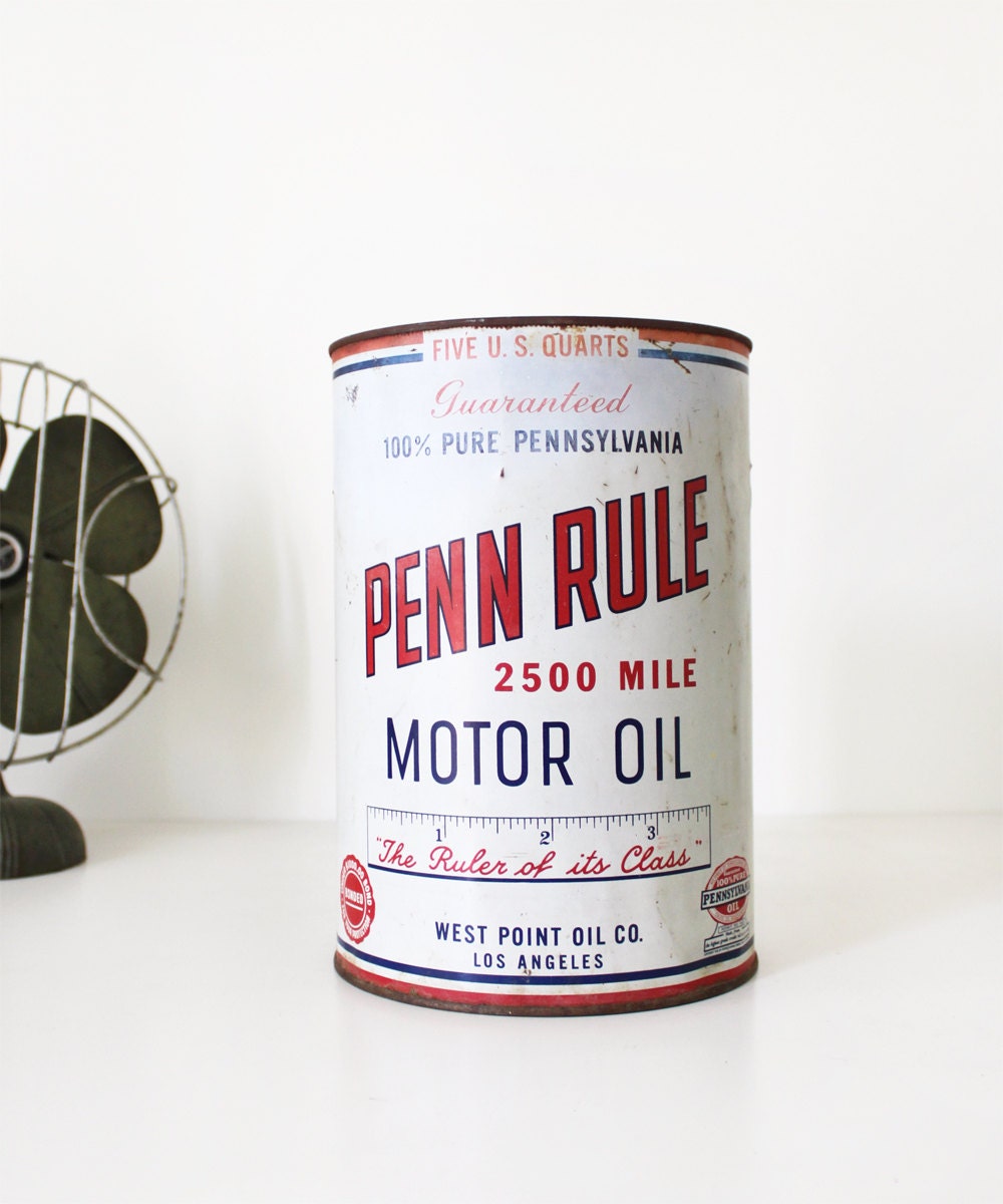 Vintage Penn Rule Oil Can