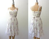 vintage lace dress / vintage sundress / Violet Posy dress