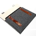 iPad case - gray herringbone