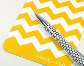 personalized note cards stationery set - CHEVRON STRIPE - set of 8 - personalized stationary folded - choose color