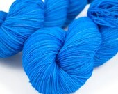 BFL Sock "Bluebird" Semi Solid Blue